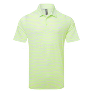 adidas Ultimate365 Mesh Print Golf Polo Shirt Green Spark/Crystal Jade IU4391