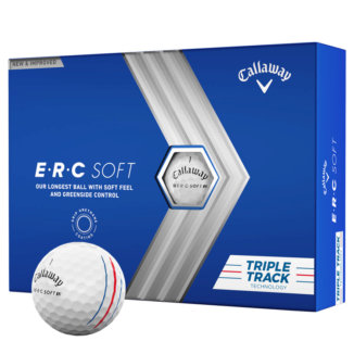 Callaway ERC Soft Triple Track Personalised Text Golf Balls White