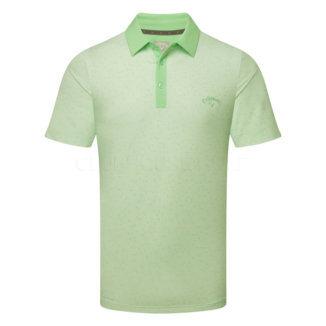 Callaway Trademark All Over Chev Golf Polo Shirt Green Ash CGKSE089-322