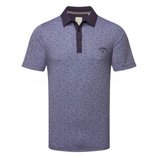 Callaway Trademark All Over Chev Golf Polo Shirt Peacoat CGKSE089-410