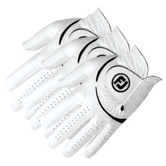 FootJoy Weathersof Golf Glove (3 Pack) White (Right Handed Golfer)