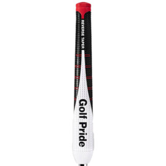 Golf Pride Reverse Taper Flat Large Golf Putter Grip Black/White/Red