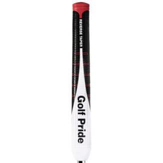 Golf Pride Reverse Taper Pistol Large Golf Putter Grip Black/White/Red