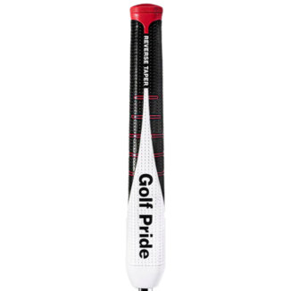 Golf Pride Reverse Taper Round Large Golf Putter Grip Black/White/Red