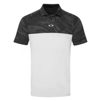 Oakley Reduct C1 Duality Golf Polo Shirt Uniform Grey/White FOA405492-9W8