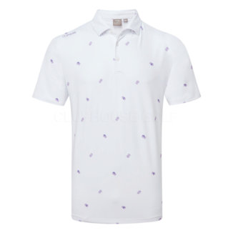 Ping Two Tone Golf Polo Shirt White/Cool Lilac Multi P03571-WCL9