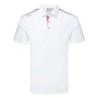 Ping Inver Golf Polo Shirt White/Navy Multi P03668-W275