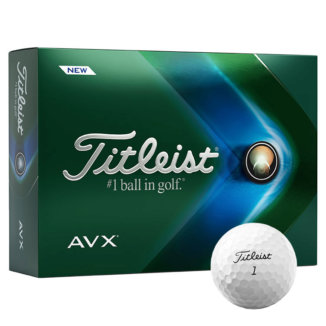 Titleist AVX Personalised Text Golf Balls White