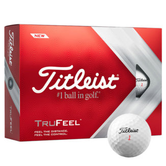 Titleist TruFeel Personalised Text Golf Balls White