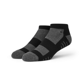 TravisMathew Eighteener 2.0 Ankle Golf Socks Black/Grey 1MAA317-0BLG
