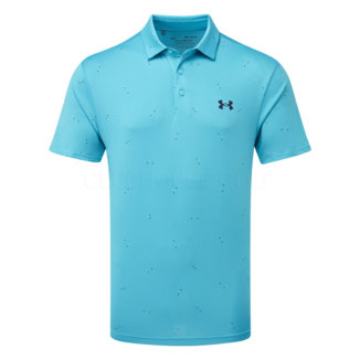 Under Armour Playoff 3.0 Printed Golf Polo Shirt Glacier Blue/Starfruit 1378677-433