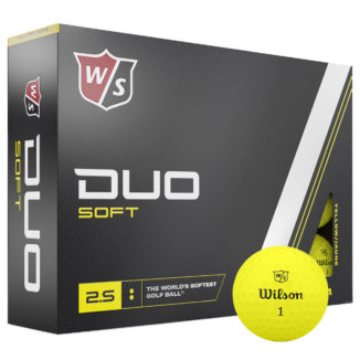 Wilson Duo Soft Personalised Text Golf Balls Yellow