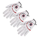 FootJoy Weathersof Golf Glove White/Red (Right Handed Golfer) Multi Buy